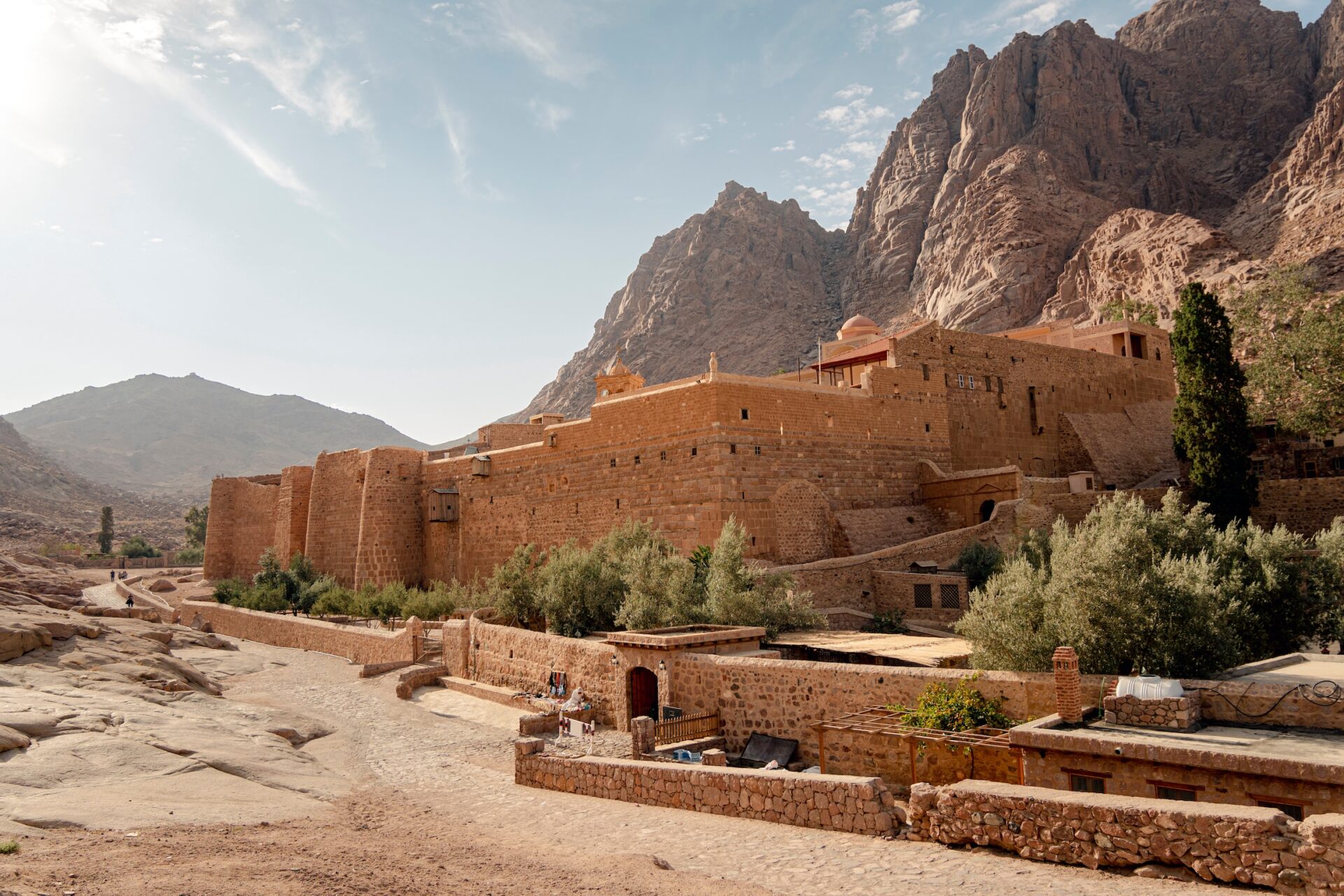 Klasztor św. Katarzyny, położony na pustyni Półwyspu Synaj w Egipcie u stóp Góry Mojżesza
