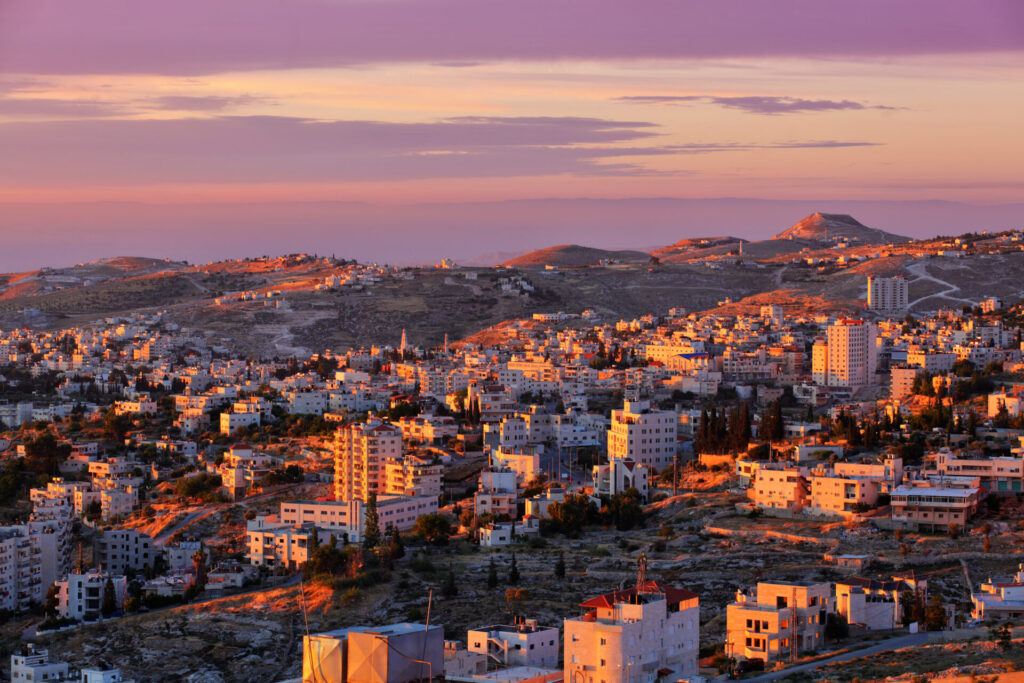 Wschód słońca w Betlejem