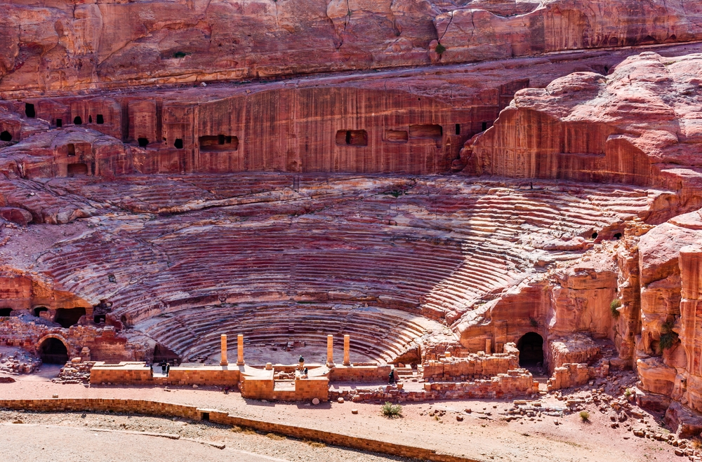 Jordania, antyczny amfiteatr, Petra